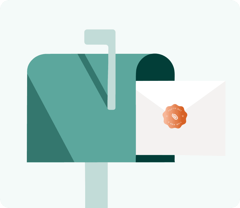 Newsletter mailbox illustration